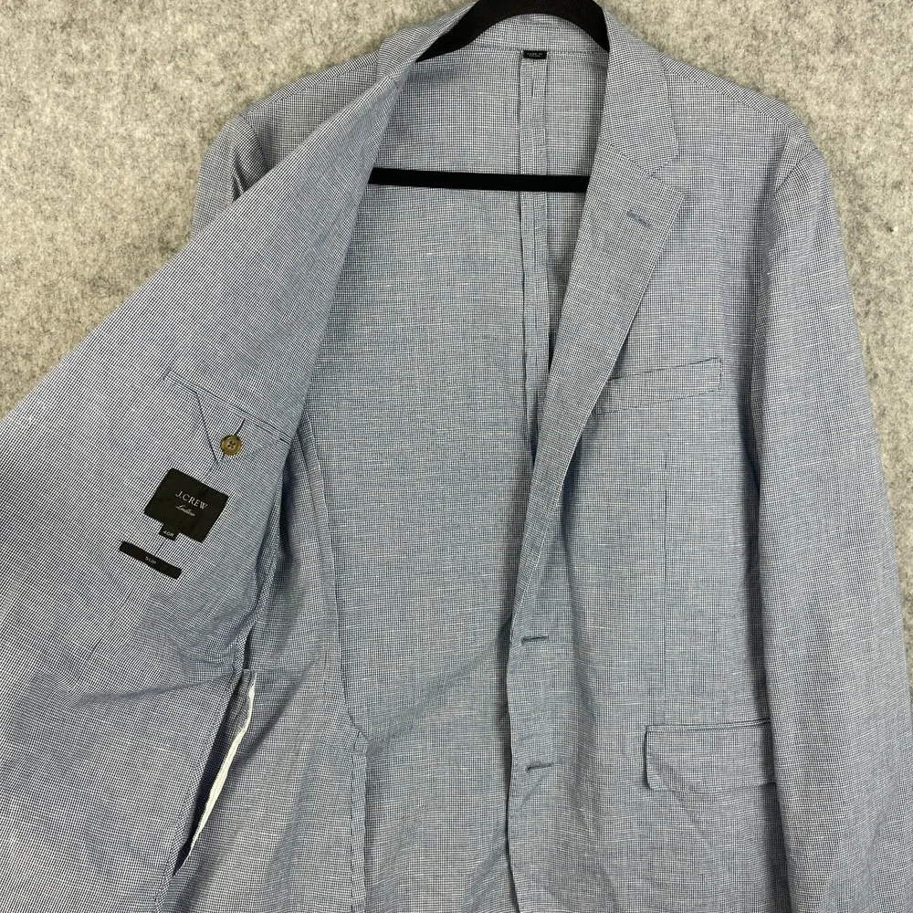 J Crew Suit Jacket Mens 40R Ludlow Slim Fit Unstructured Cotton Linen Somelos